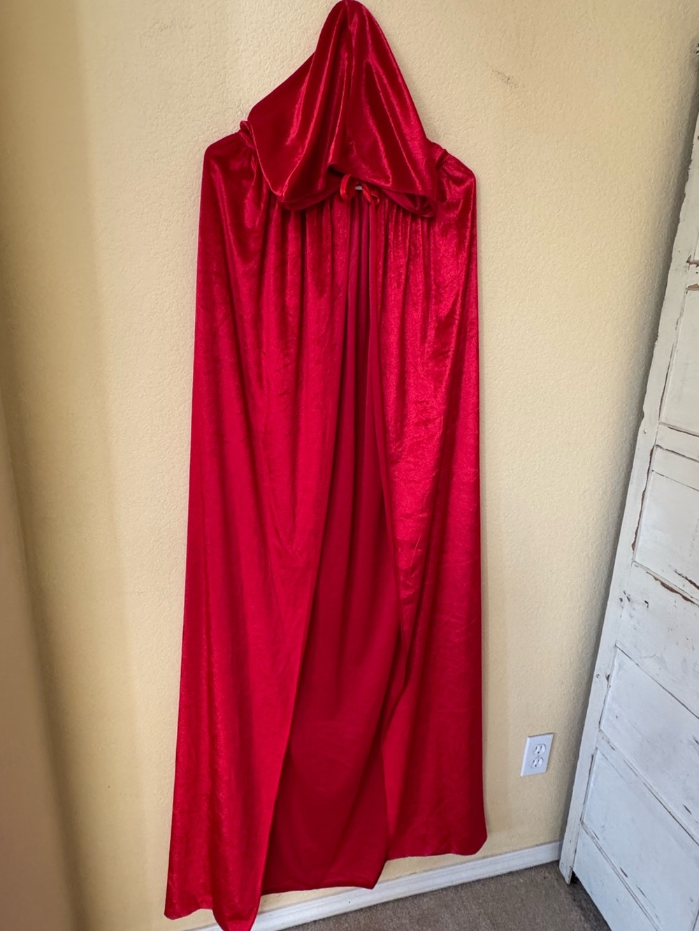 Red Velvet Full Length Cape Size Large